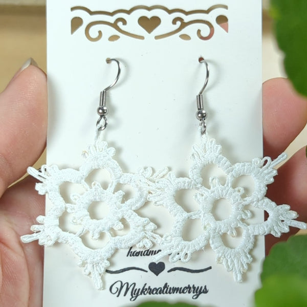 CHRISTMAS SNOWFLAKE EARRINGS
