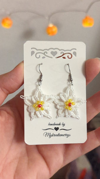 EARRINGS ALPINE FLOWER PLANIKA