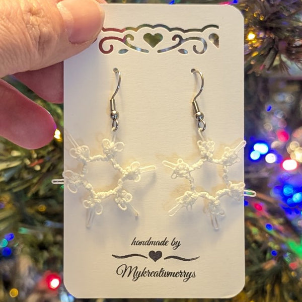 CHRISTMAS SNOWFLAKE EARRINGS