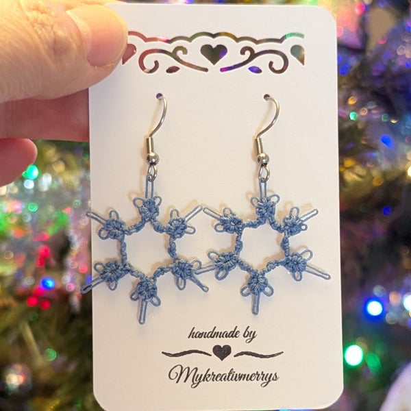 CHRISTMAS SNOWFLAKE EARRINGS