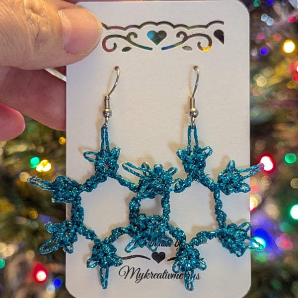 CHRISTMAS SNOWFLAKE EARRINGS