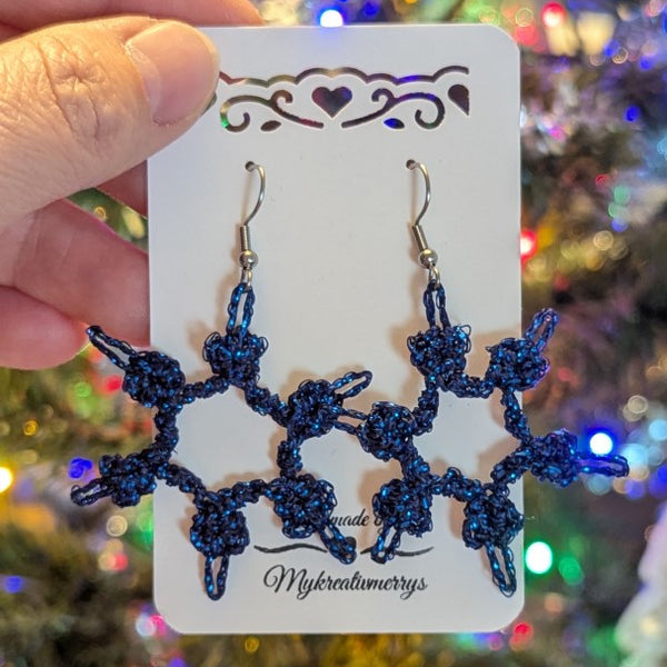 CHRISTMAS SNOWFLAKE EARRINGS