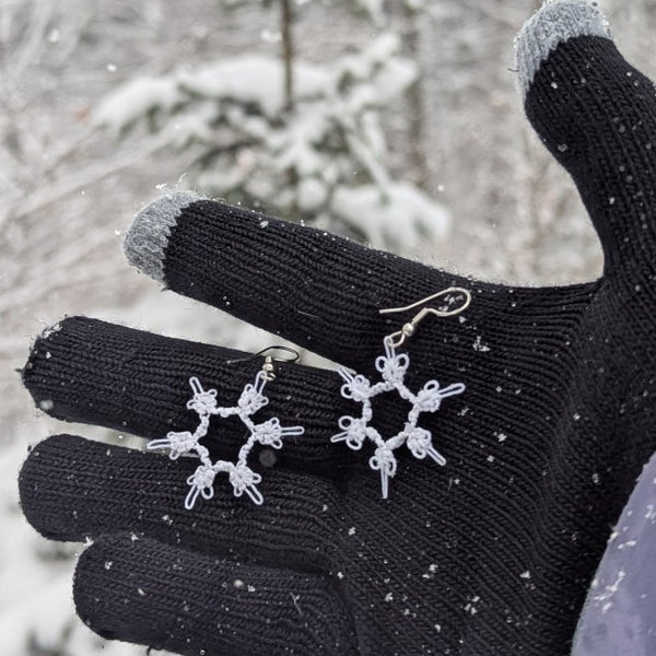 CHRISTMAS SNOWFLAKE EARRINGS