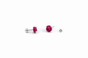 FIXED ROSE EARRINGS IN DIFFERENT COLORS