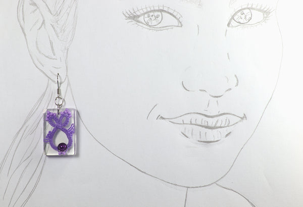 RECTANGULAR FISH EARRINGS IN DIFFERENT COLORS
